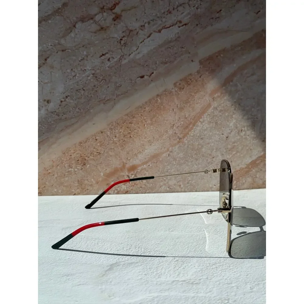 NEW Gucci GG0394S Black Oversized Square Sunglasses RARE - Picture 5 of 9